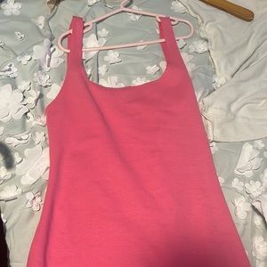 Small midi pink bodycon dress